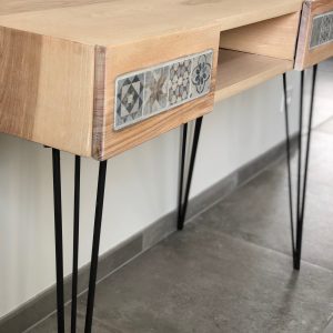 Alternative view of Console Bureau en frêne massif