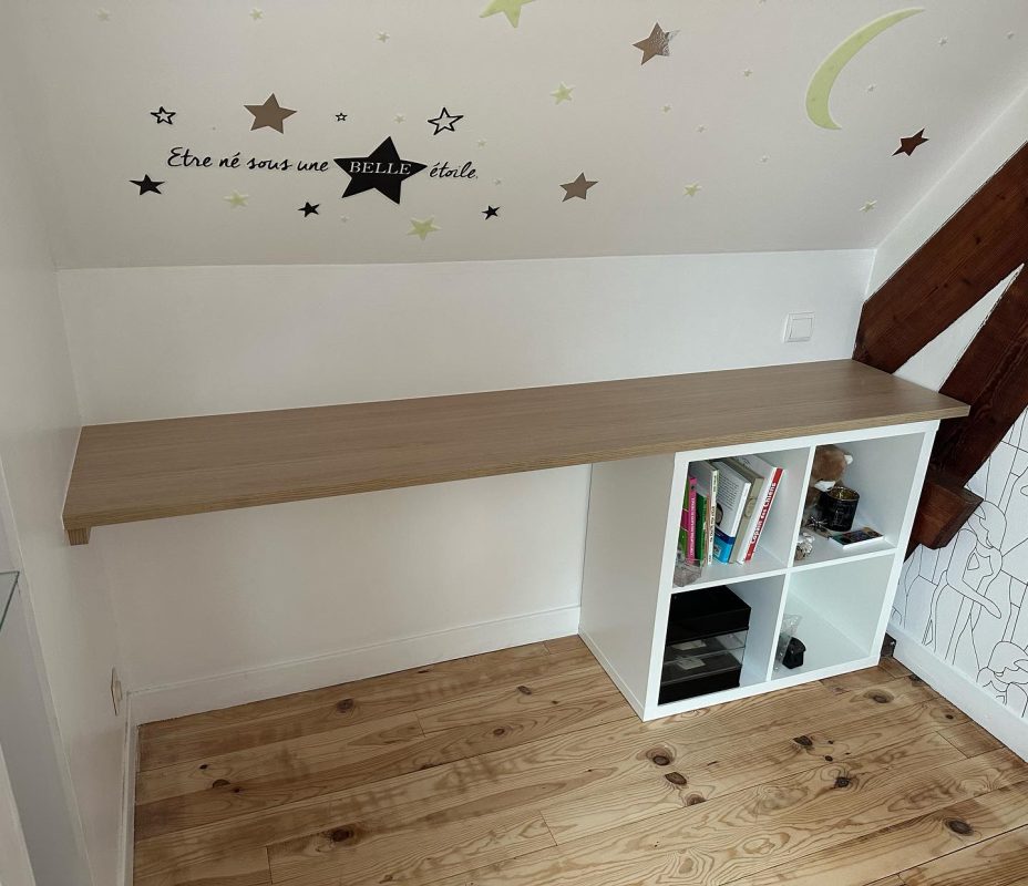 Plans de travail sur mesure ajustés sur des caissons IKEA existants